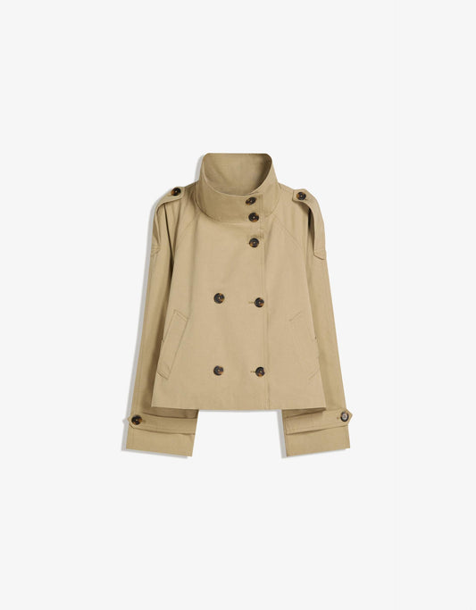 Aurelle Cropped Trench Coat
