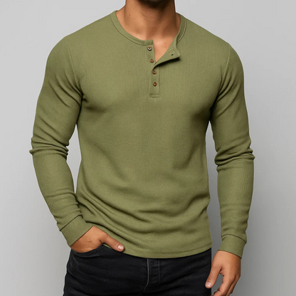 Hudson Henley Long Sleeve Shirt