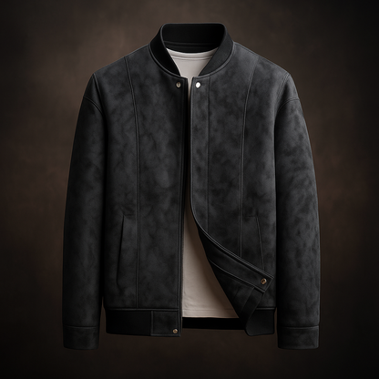 Brian™ | Classic Suede-Look Bomber Jacket