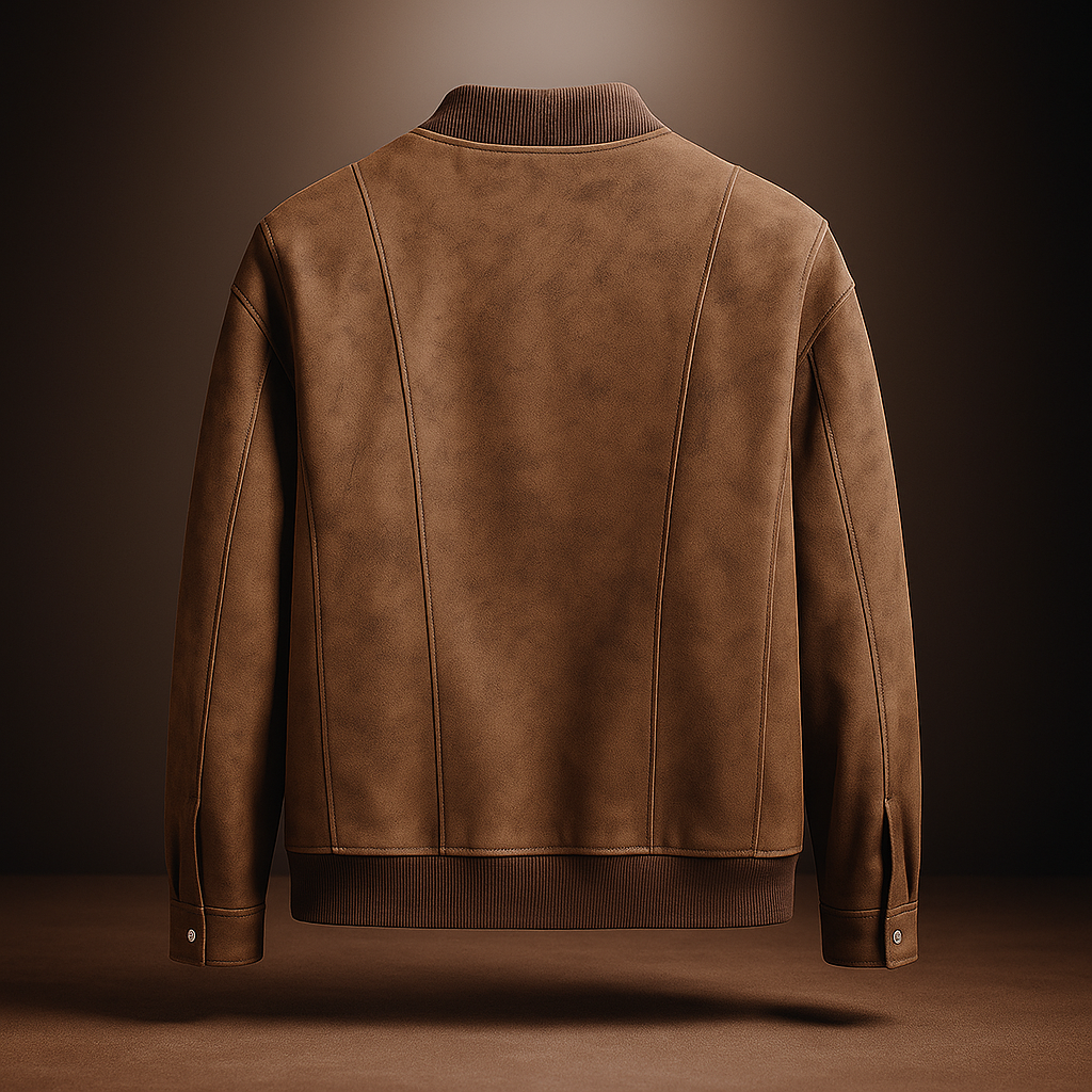Brian™ | Classic Suede-Look Bomber Jacket