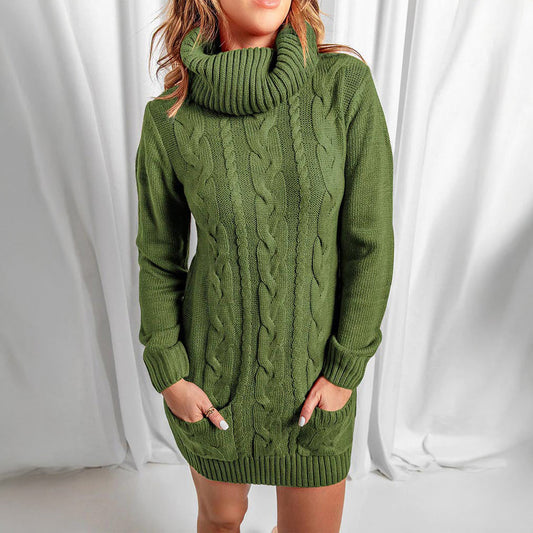 Chiara Cable-Knit Turtleneck Sweater