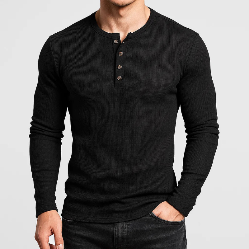 Hudson Henley Long Sleeve Shirt