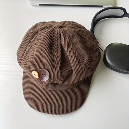 Mila Vintage Button Beret