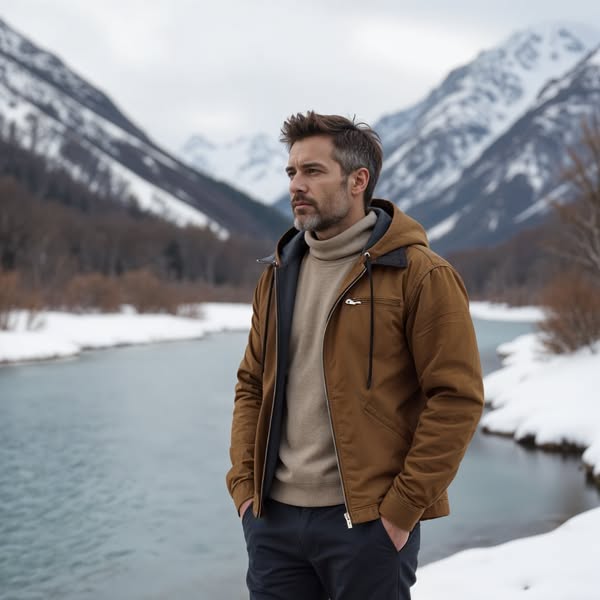 Henry™ | Warm Fleece Lined Hooded Vintage Jacket