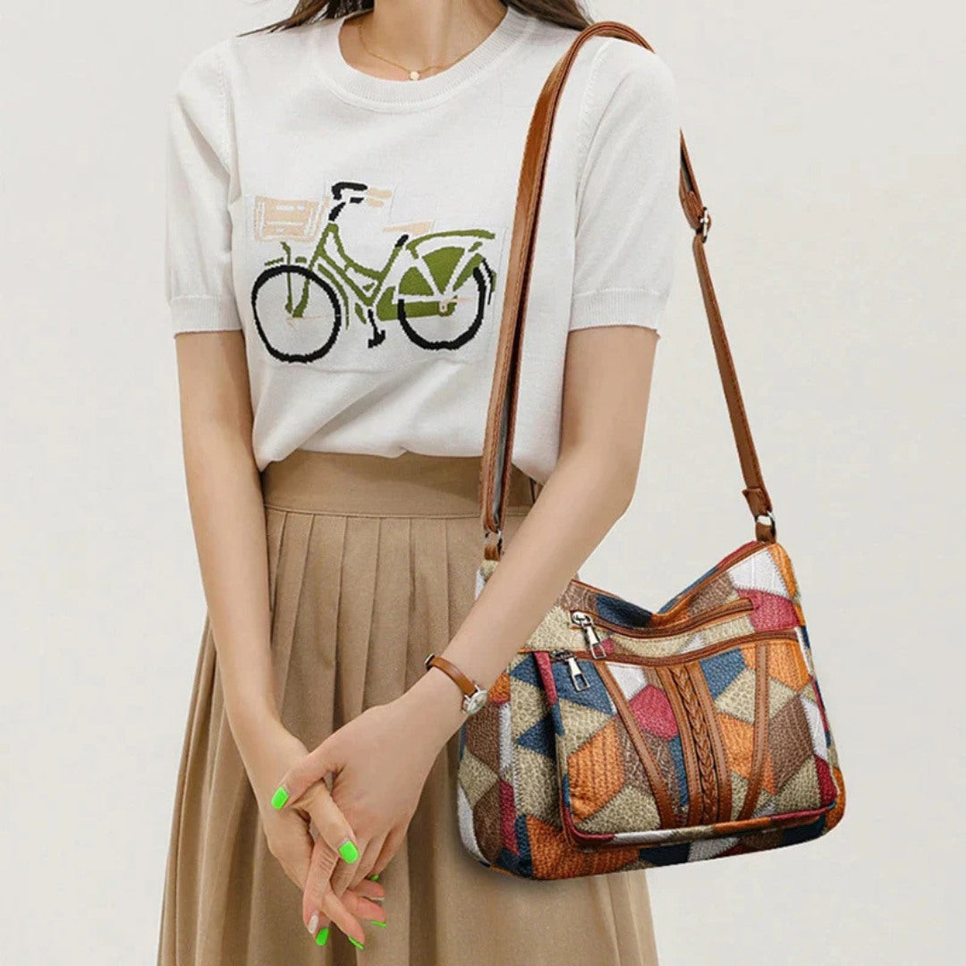 Lucia Mosaic Crossbody Bag