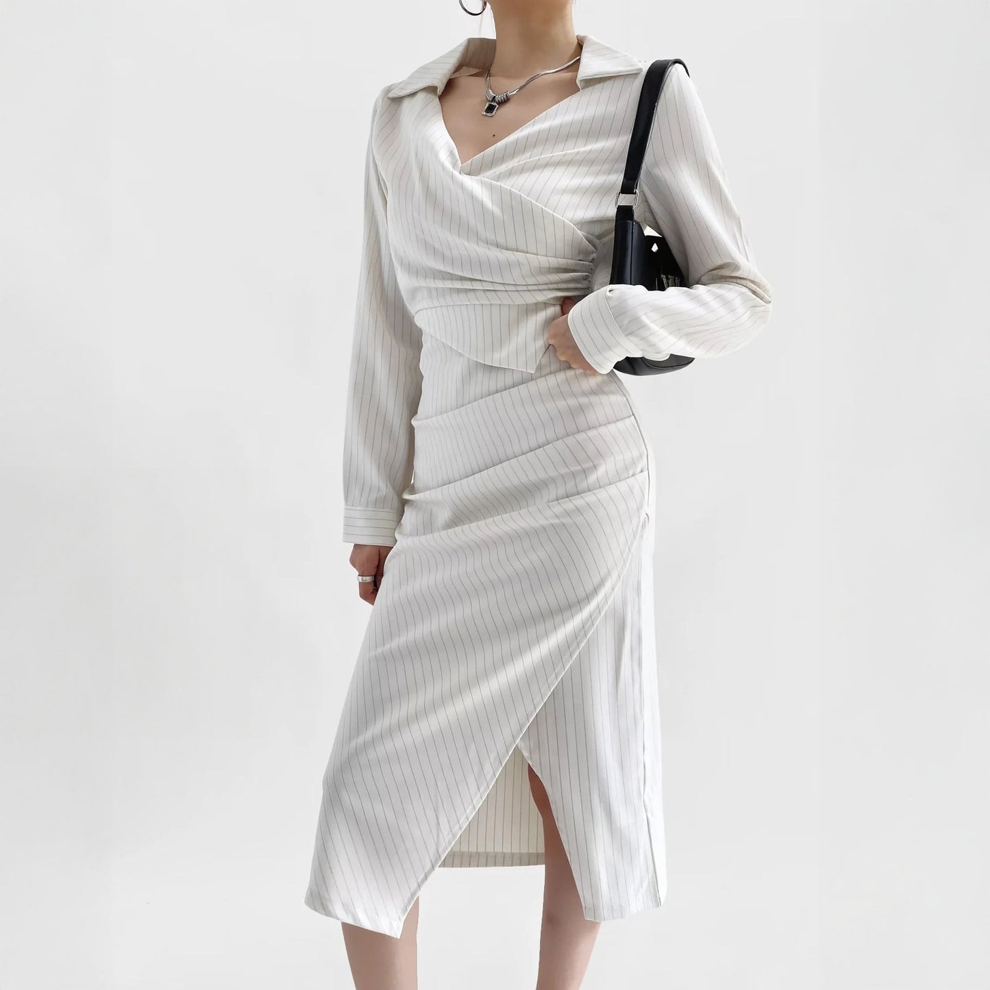 Alessandra Wrap Midi Dress