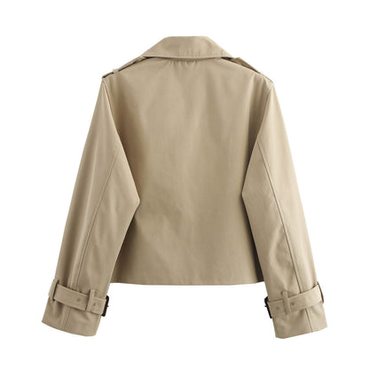 Valeria Cropped Trench Coat