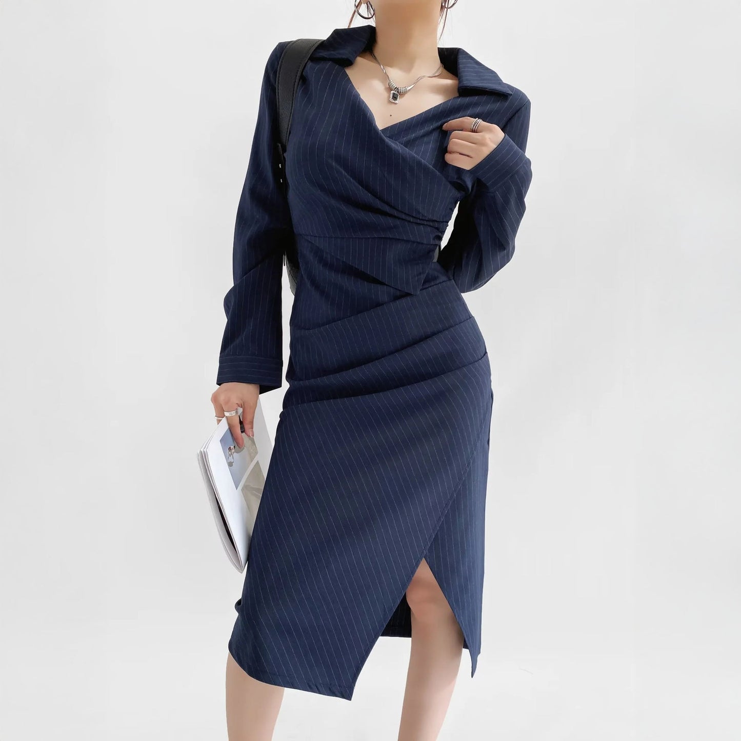 Alessandra Wrap Midi Dress