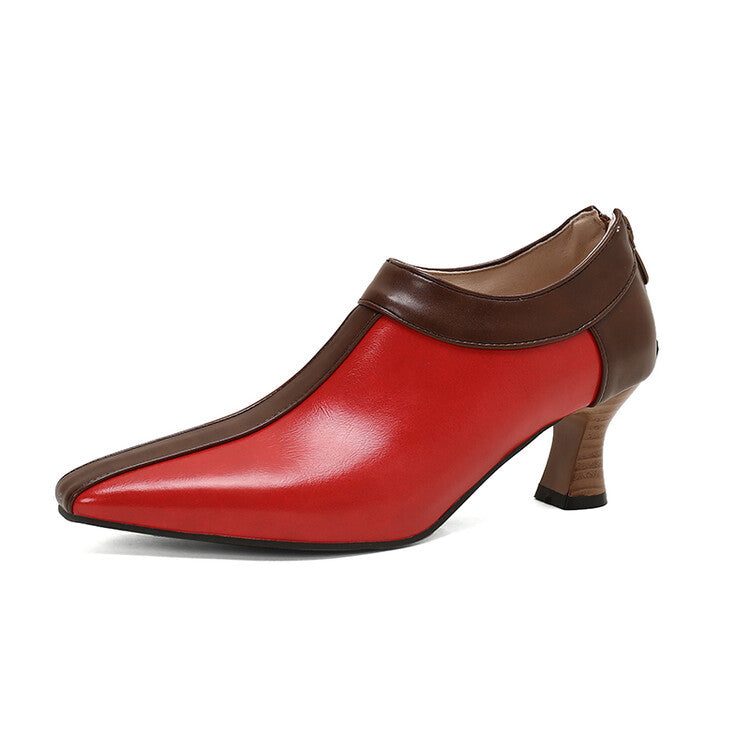 Camila Two-Tone Ankle Heels