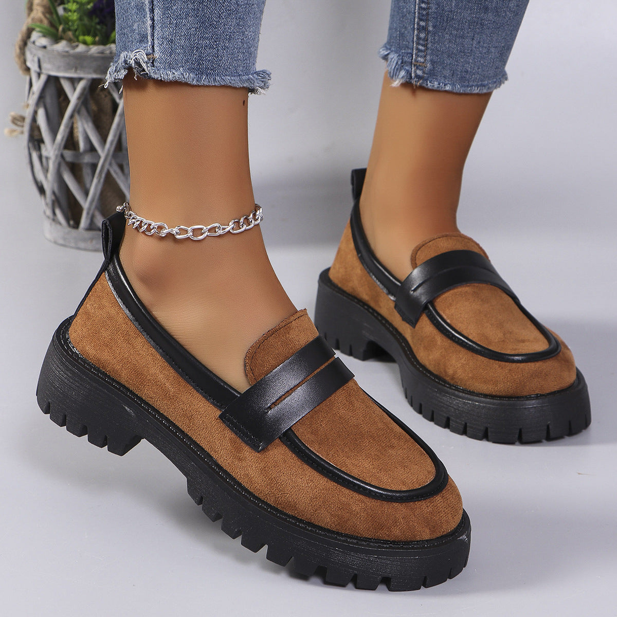 Marcella Leopard Print Loafers
