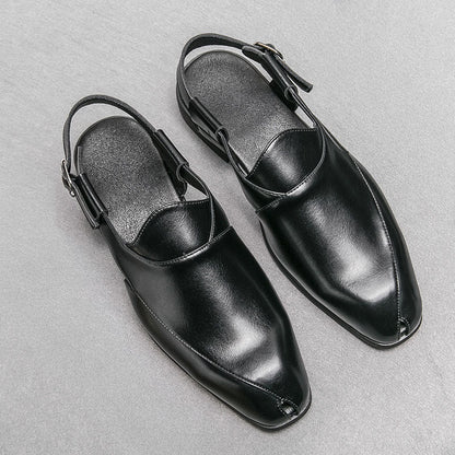 Aurelio Leather Slingback Shoes