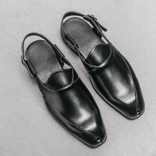 Aurelio Leather Slingback Shoes