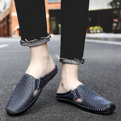 Giulio Perforated Leather Sandals