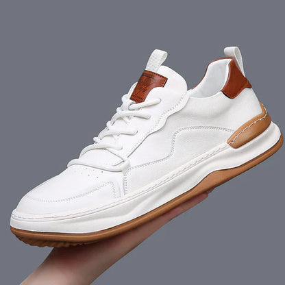 High-Sole Leather Shoes