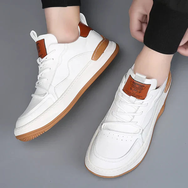 High-Sole Leather Shoes