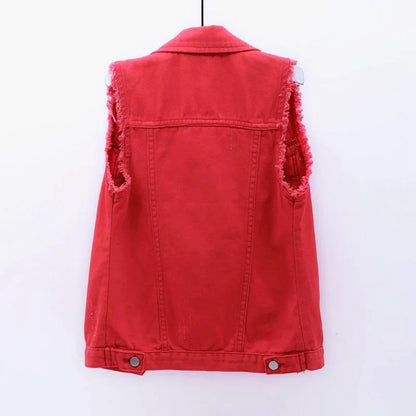 Liliane Cotton Denim Vest