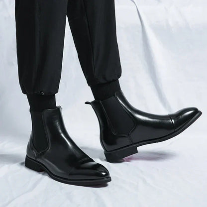 Premium Leather Chelsea Boots