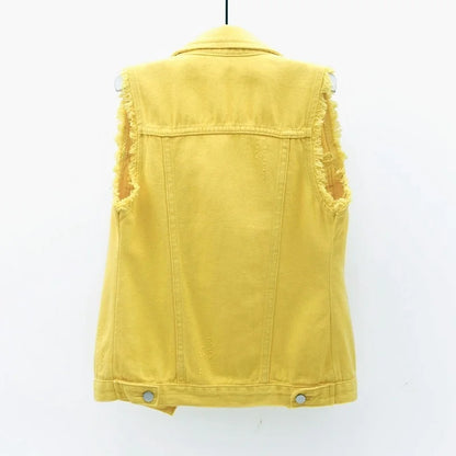 Liliane Cotton Denim Vest