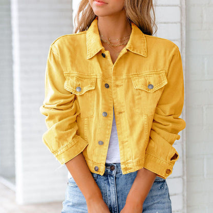 Camille Cropped Denim Jacket