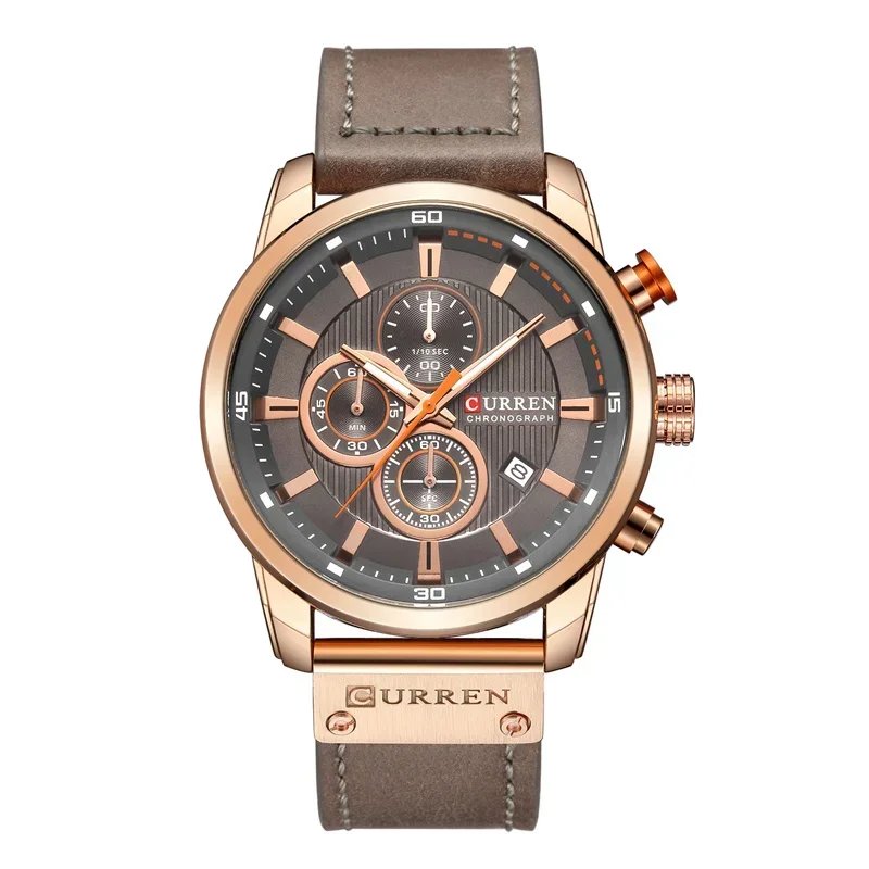 Renzo Chronograph Leather Watch