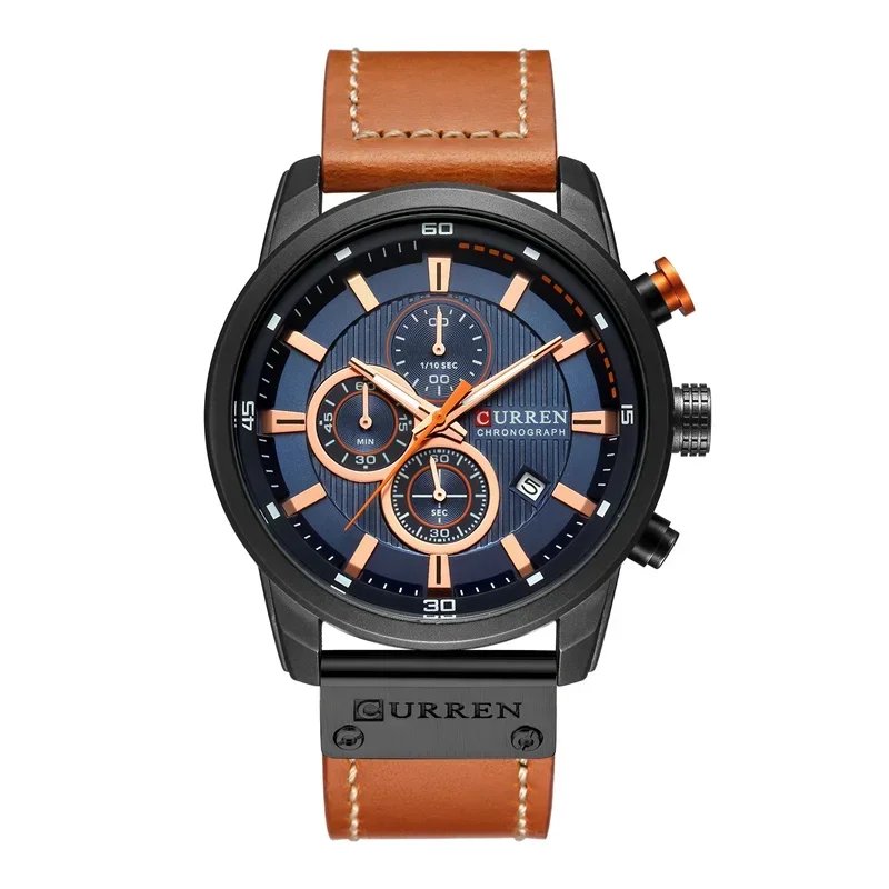 Renzo Chronograph Leather Watch