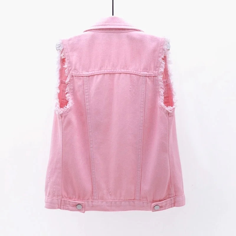 Liliane Cotton Denim Vest