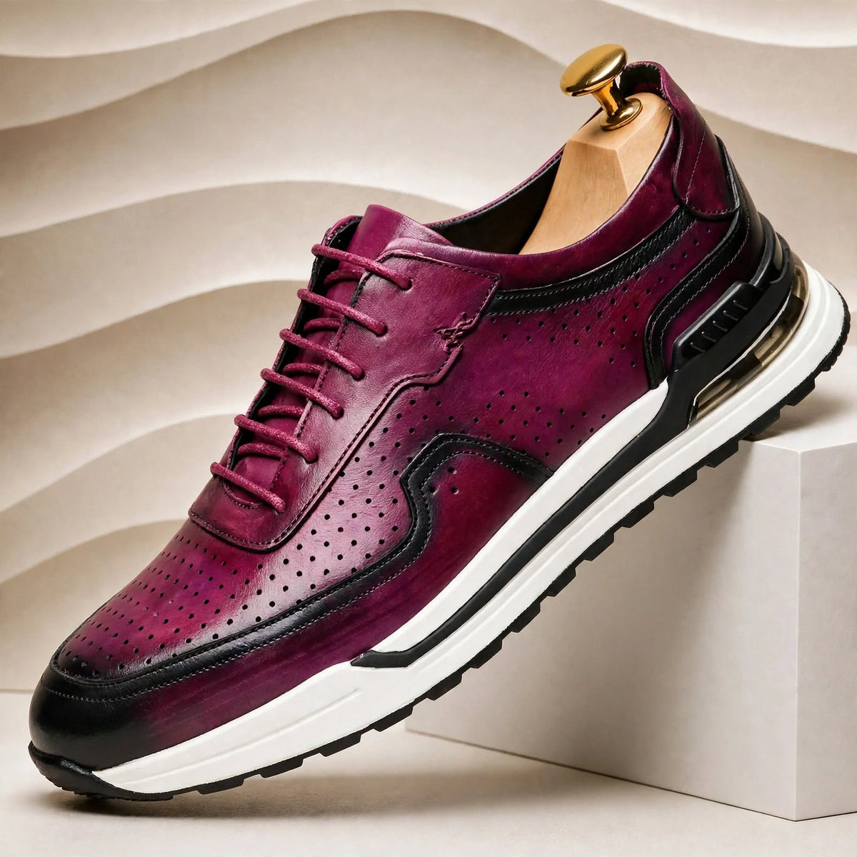 Valencia Cowhide Leather Sneakers