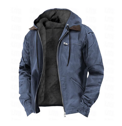 Henry™ | Warm Fleece Lined Hooded Vintage Jacket