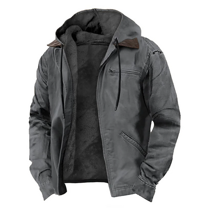 Isak™ | Warm Fleece Lined Hooded Vintage Jacket