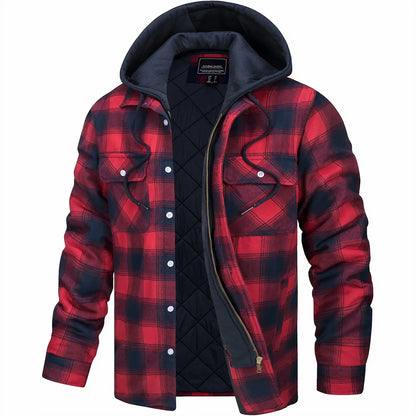 James™ | Classic Warm Checked Jacket with Zipper