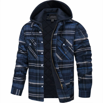 James™ | Classic Warm Checked Jacket with Zipper